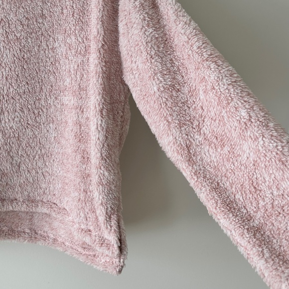 SO Pink Sherpa Fleece Funnel Neck Pullover Top - Picture 5 of 16